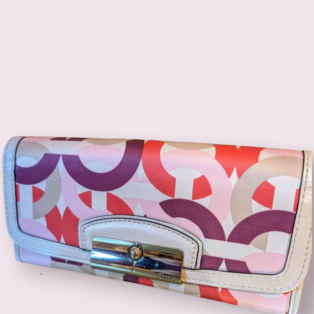 Coach Kristen Print Large Flap Wallet